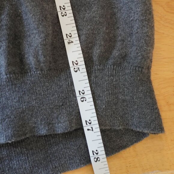 Psycho Bunny Cashmere Gray Sweater Rainbow Stripe Crewneck Pullover Men Size M - Picture 9 of 9